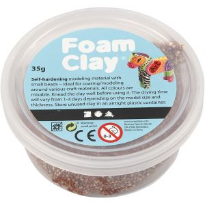 Masa modelarska Foam Clay 35 g, brązowa